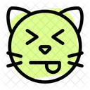 Cat Squinting Tongue Icon