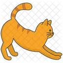 Cat Stretching Kitty Stretching Stretching Icon