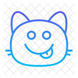 Cat tasty Emoji Icon