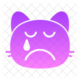 Cat tears Emoji Icon