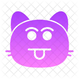 Cat teeth Emoji Icon