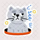 Cat Watching  Icon
