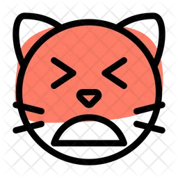 Cat Weary Emoji Icon