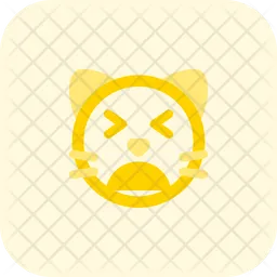 Cat Weary Emoji Icon