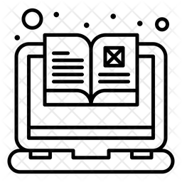 Catalog Icon - Download in Line Style
