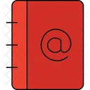Catalogo De Enderecos Contatos Armazenamento De Dados Ícone