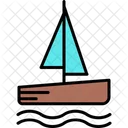 Catamaran Boat Transportation Icon