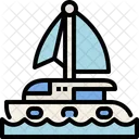 Catamaran boat  Icon