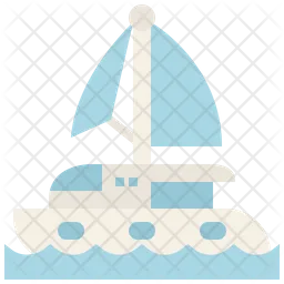 Catamaran boat  Icon
