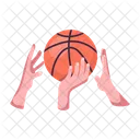 Catching Basketball Grab Basketball Catching Ball Icon