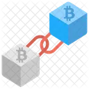 Blockchain Btc Transazione Icon