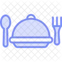 Catering Duotone Line Icon Icon