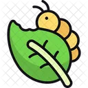 毛虫、昆虫、葉 アイコン