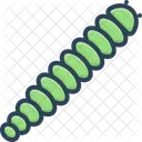 Caterpillar Worm Green Icon