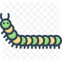 Caterpillar Worm Green Icon