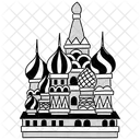 Half Tone Saint Basils Cathedral Illustration Cathedral Of Vasily The Blessed Moscow Landmark Icon