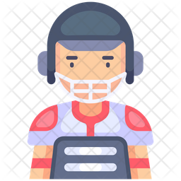 Baseball Catcher Sports Icon Flat Style Stock Vector by ©iconfinder  490793672