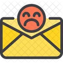 Brutta Carta Cattivo Contenuto Umore Triste Icon