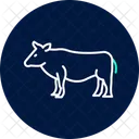 Cattle beside field  Icon