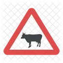 Cattle Crossing Sign  Icon