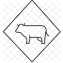 Cattle Crossing Sign Cattle Crossing Icon