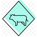 Cattle Crossing Sign Cattle Crossing Icon