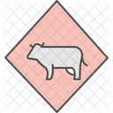 Cattle Crossing Sign Cattle Crossing Icon