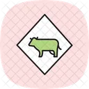 Cattle Crossing Sign Cattle Crossing Icon