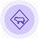 Cattle Crossing Sign Cattle Crossing Icon