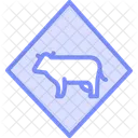 Cattle Crossing Sign Cattle Crossing Icon