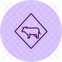 Cattle Crossing Sign Cattle Crossing Icon