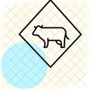 Cattle Crossing Sign Cattle Crossing Icon