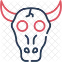 Cattle Skull Western Adornment Icon