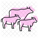 Cattle Walking Trail Cattle Walking Icon