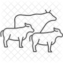 Cattle Walking Trail Cattle Walking Icon