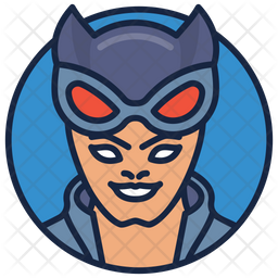 Download Catwoman Icon Of Colored Outline Style Available In Svg Png Eps Ai Icon Fonts PSD Mockup Templates