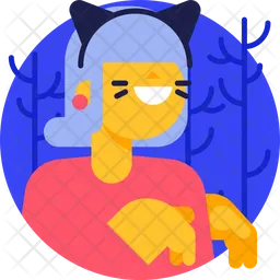 Mujer gato  Icono