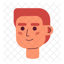 Caucasian boy with red hair  Icon
