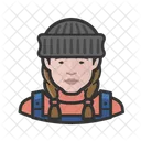 Caucasian Fisherwoman Aslaskan Fisherman アイコン