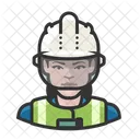 Caucasian Woman Worker Construction Worker アイコン