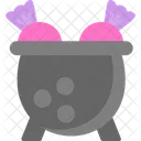 Cauldron Halloween Pot Icon