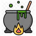 Cauldron Halloween Pot Icon