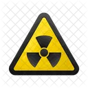 Cautela Radioativa Sinal Nuclear Simbolo Radioativo Ícone