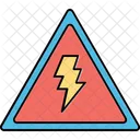 Caution Electricity Thunder Icon
