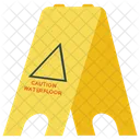 Floor Stand Caution Stand Warning Board Icon