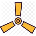Caution Industry Nuclear Icon