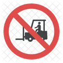 Caution Forklift Operating Icon