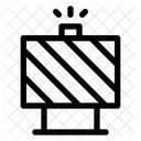Caution road block  Icon