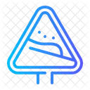Caution Sign Snowflake Signaling Icon