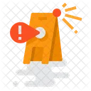Caution Sign Wet Floor Cleaning Icône